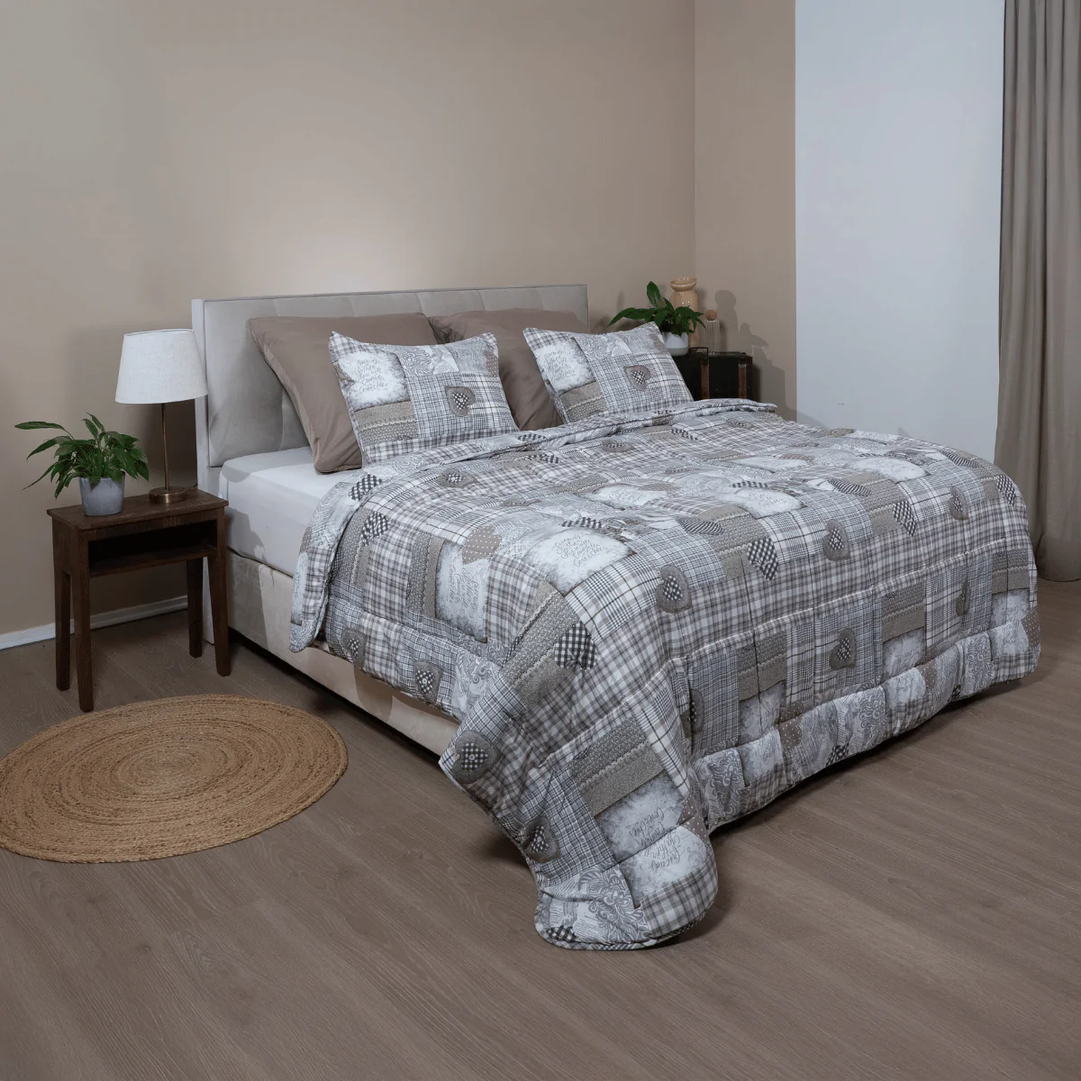 Zelesta Comfort Design Couette - Patchwork Coeurs - Image 3