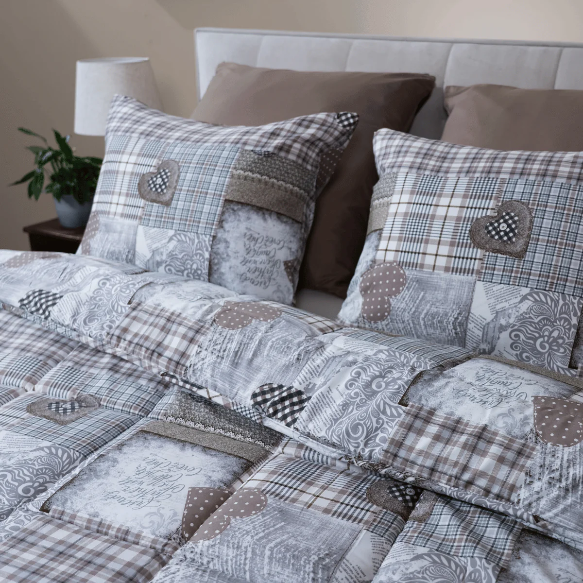 Zelesta Comfort Design Couette - Patchwork Coeurs - Image 7