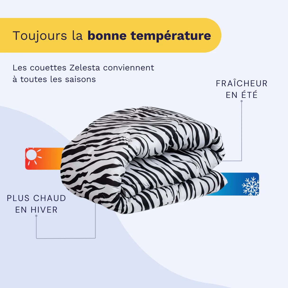 Zelesta Comfort Design Couette - Peau de Zèbre - Image 4