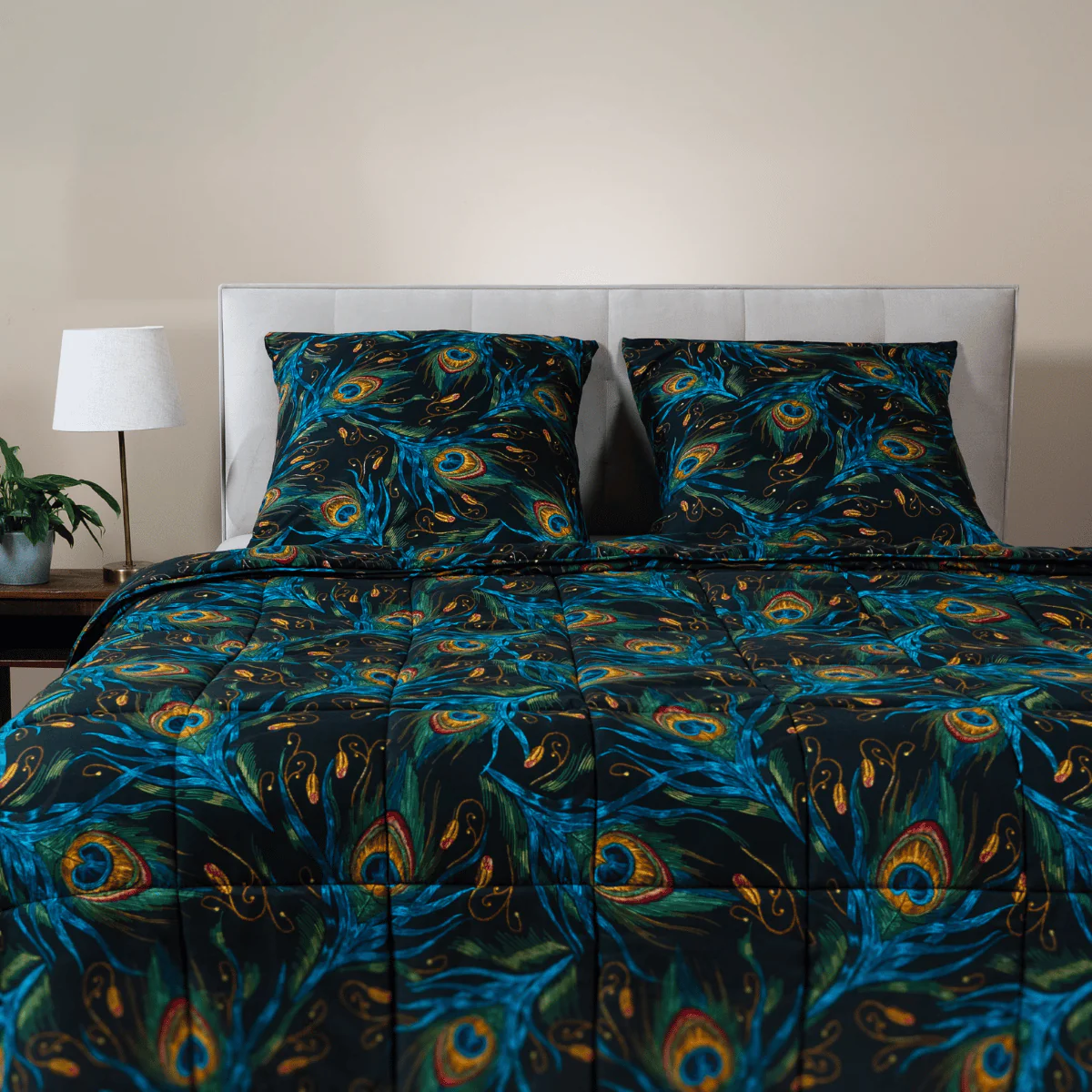 Zelesta Comfort Design Couette - Plumes de Paon - Image 2
