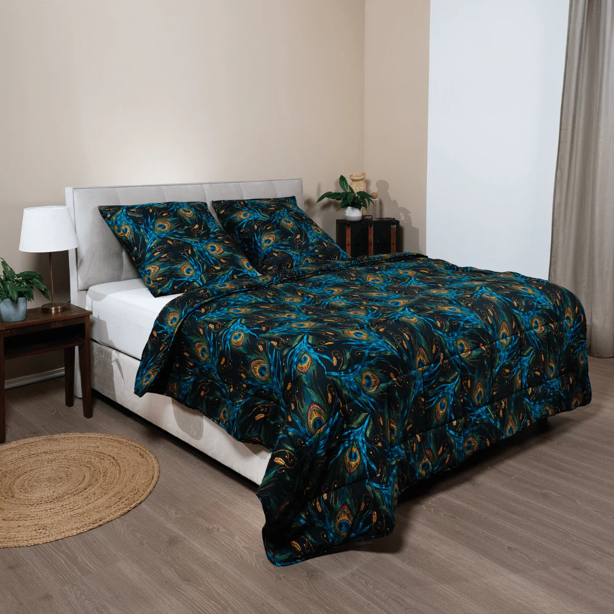 Zelesta Comfort Design Couette - Plumes de Paon - Image 3