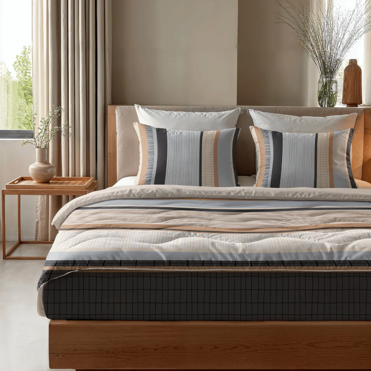 Zelesta Comfort Design Couette - Rayures Bleues - Image 8