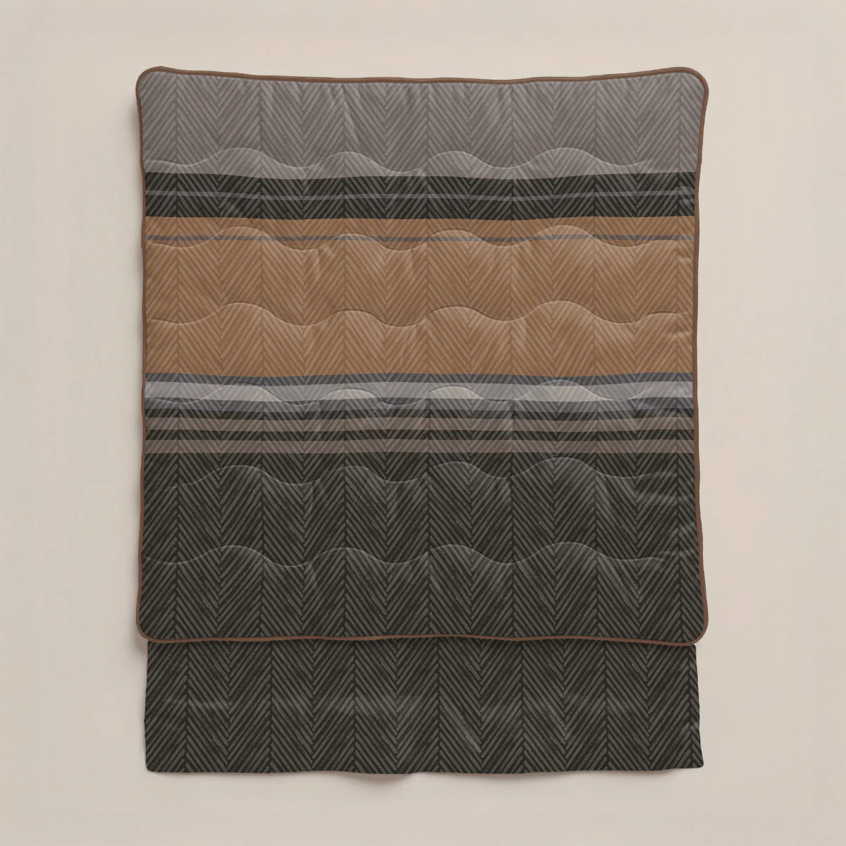 Zelesta Comfort Design Couette - Rayures Marron - Image 10