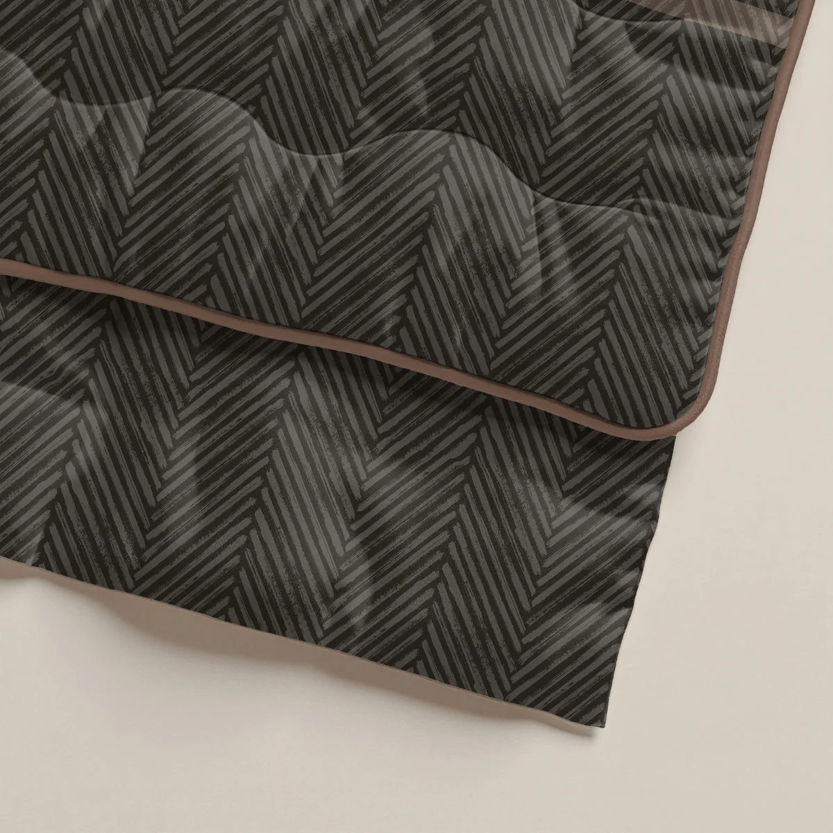 Zelesta Comfort Design Couette - Rayures Marron - Image 11