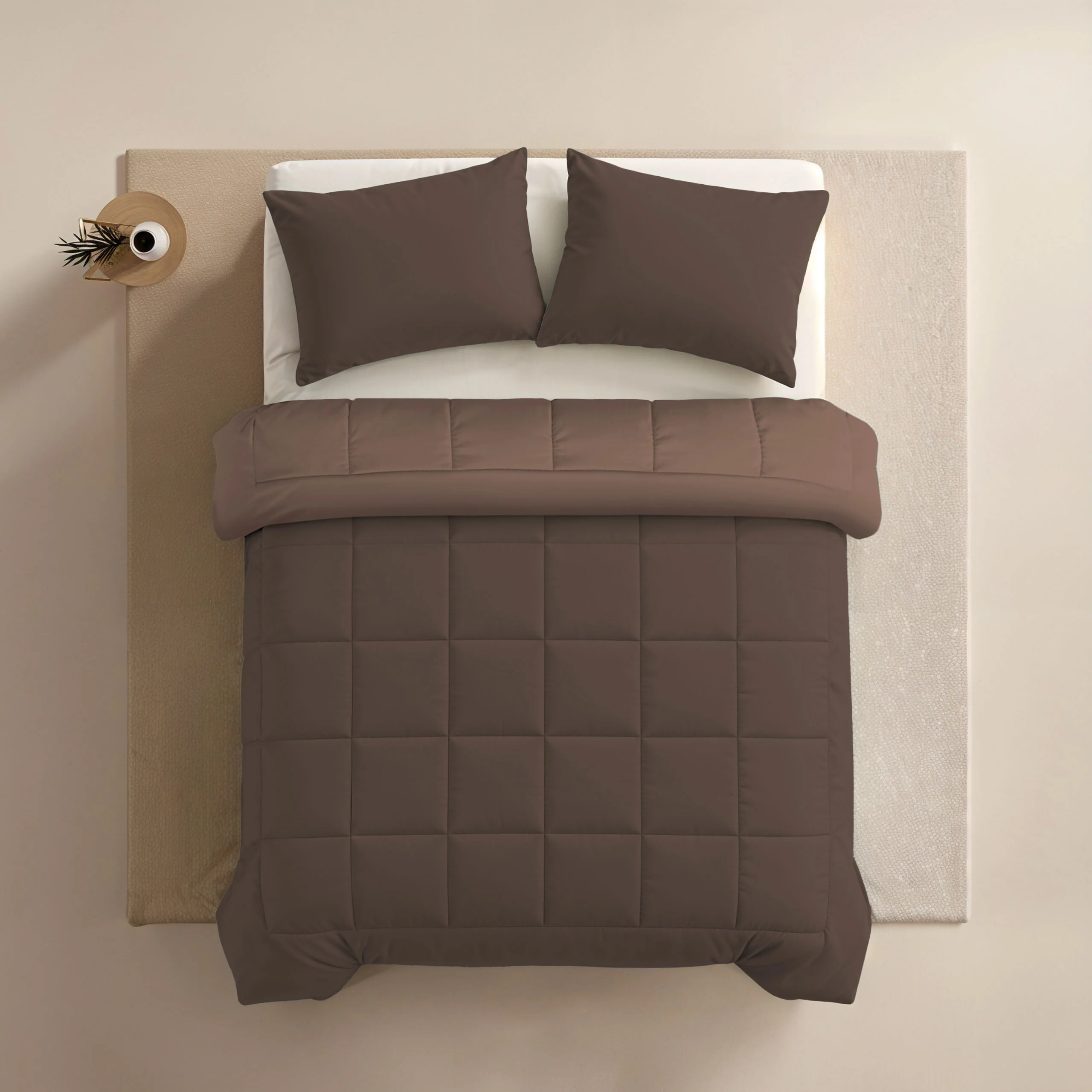 Zelesta Comfort Duo Taies d'Oreiller - Set de 2 - Brun Chocolat - Image 4