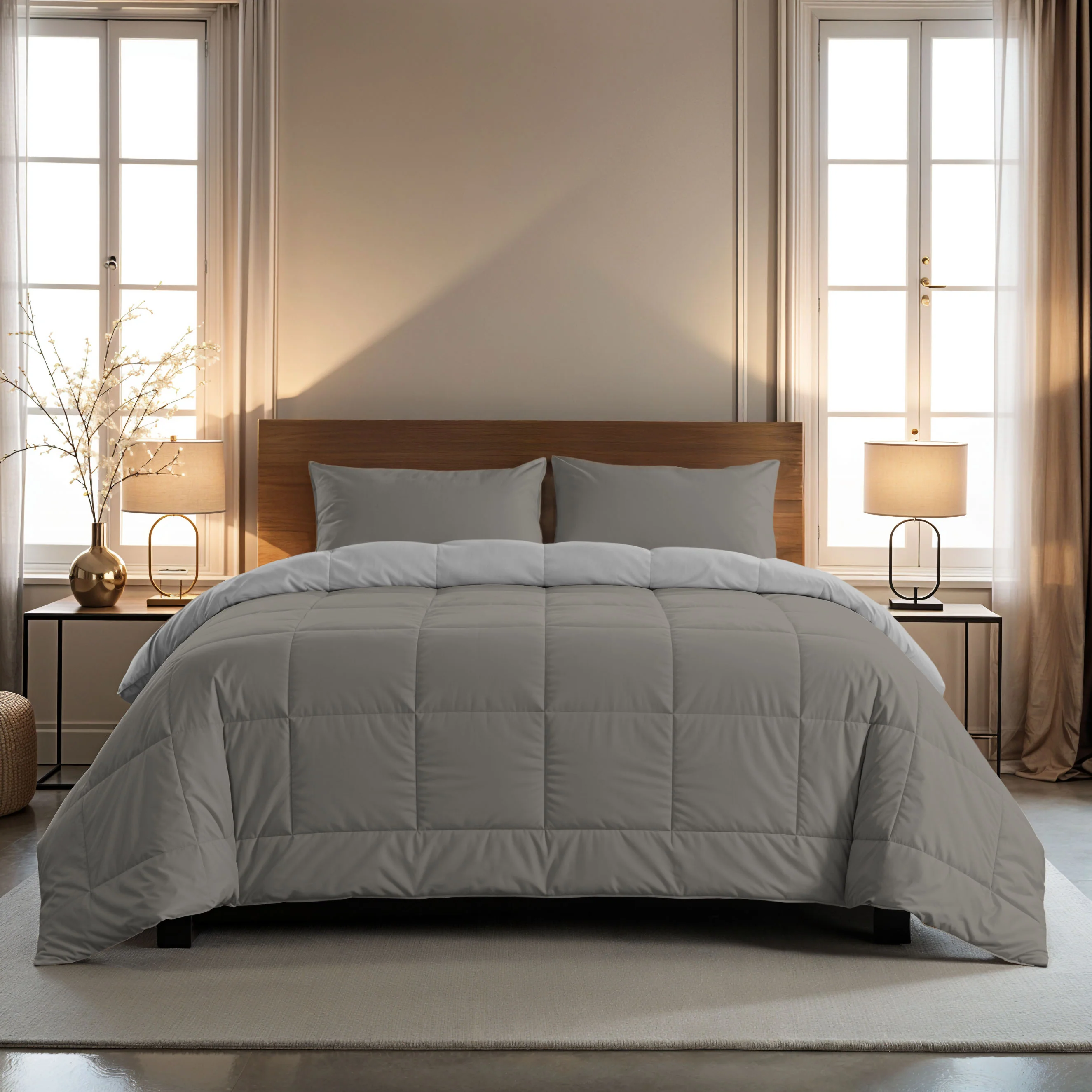 Zelesta Comfort Duo Couette - Gris & Gris Doux - Image 2