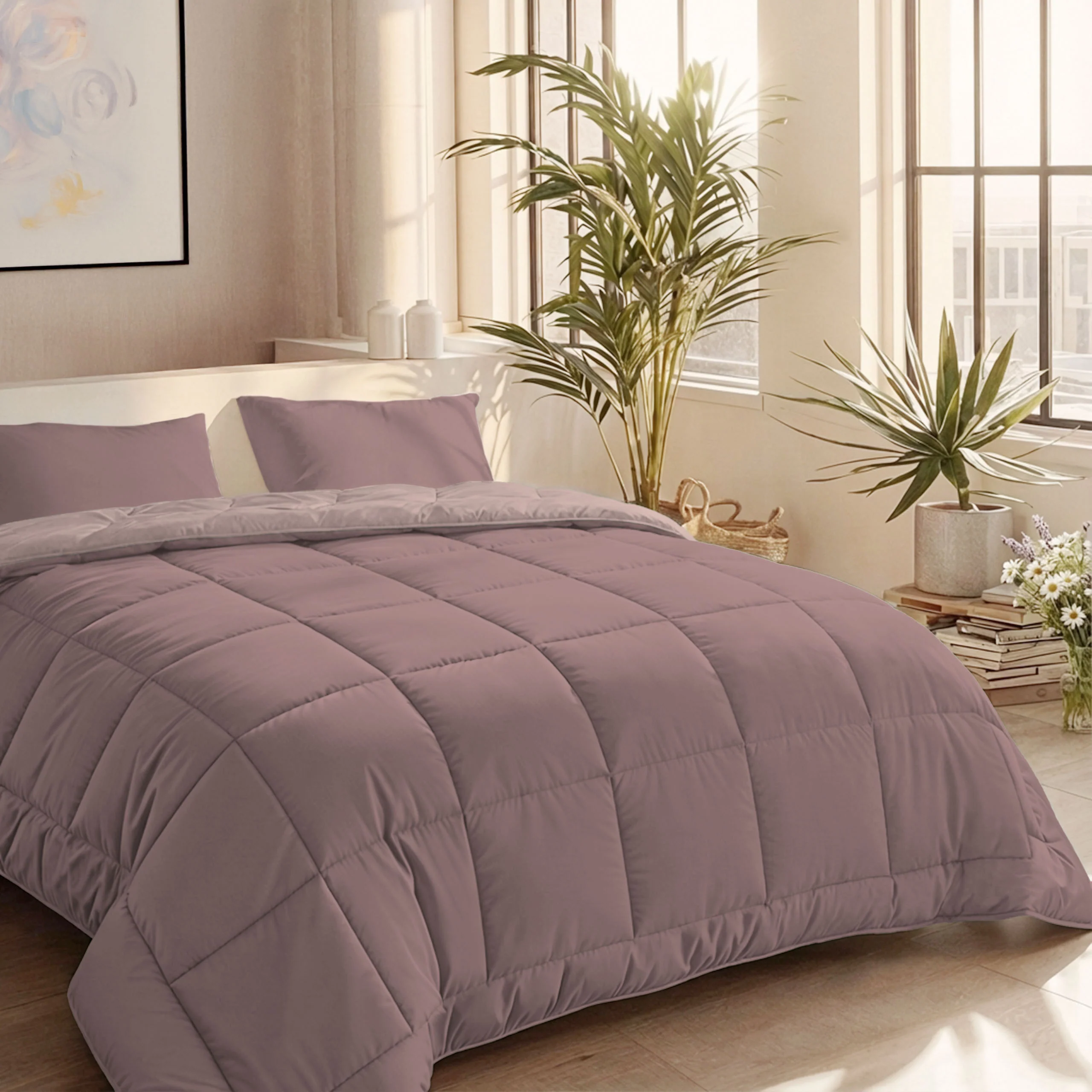 Zelesta Comfort Duo Couette Été - Rose Poudré & Rose Clair - Image 3