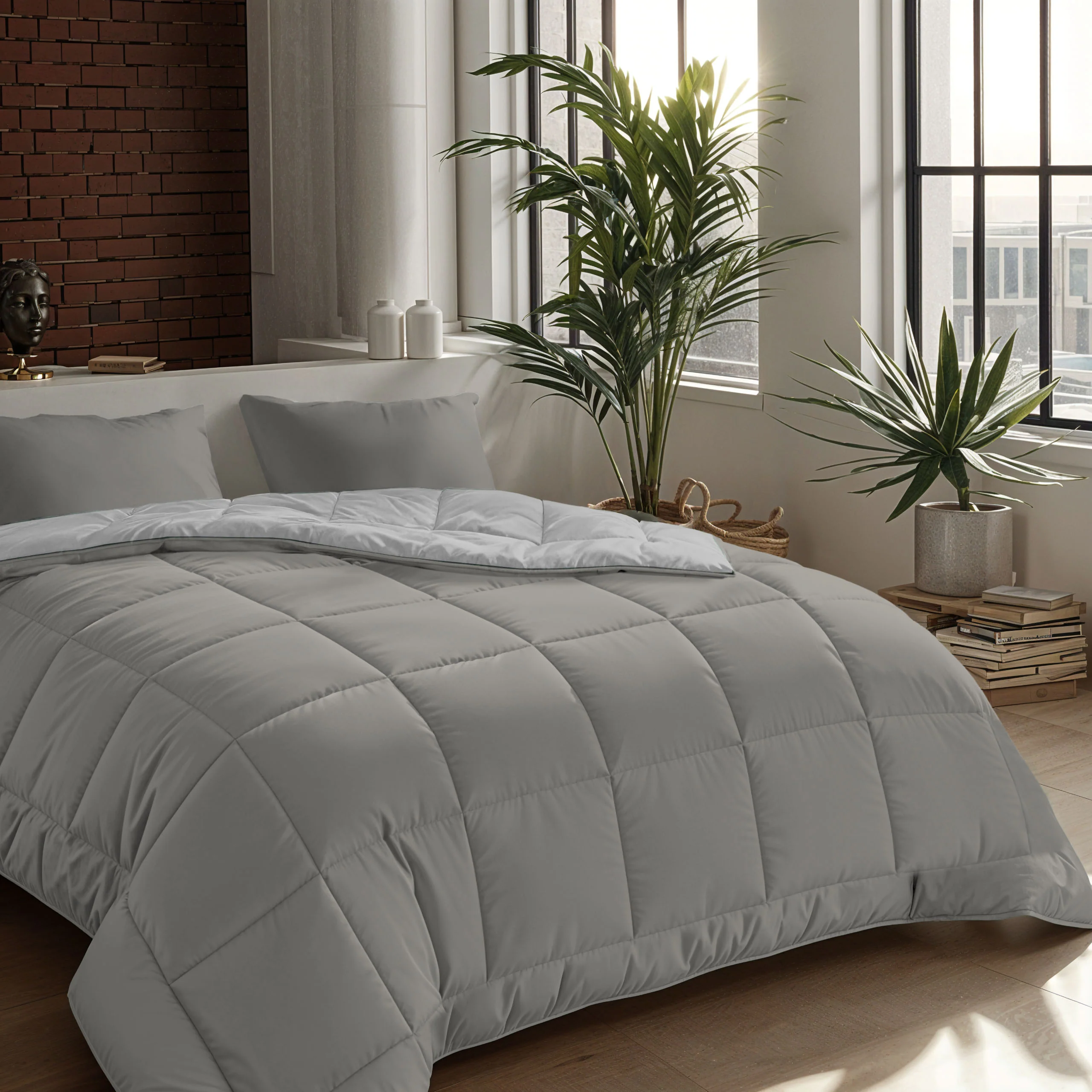 Zelesta Comfort Duo Taies d'Oreiller - Set de 2 - Gris - Image 4