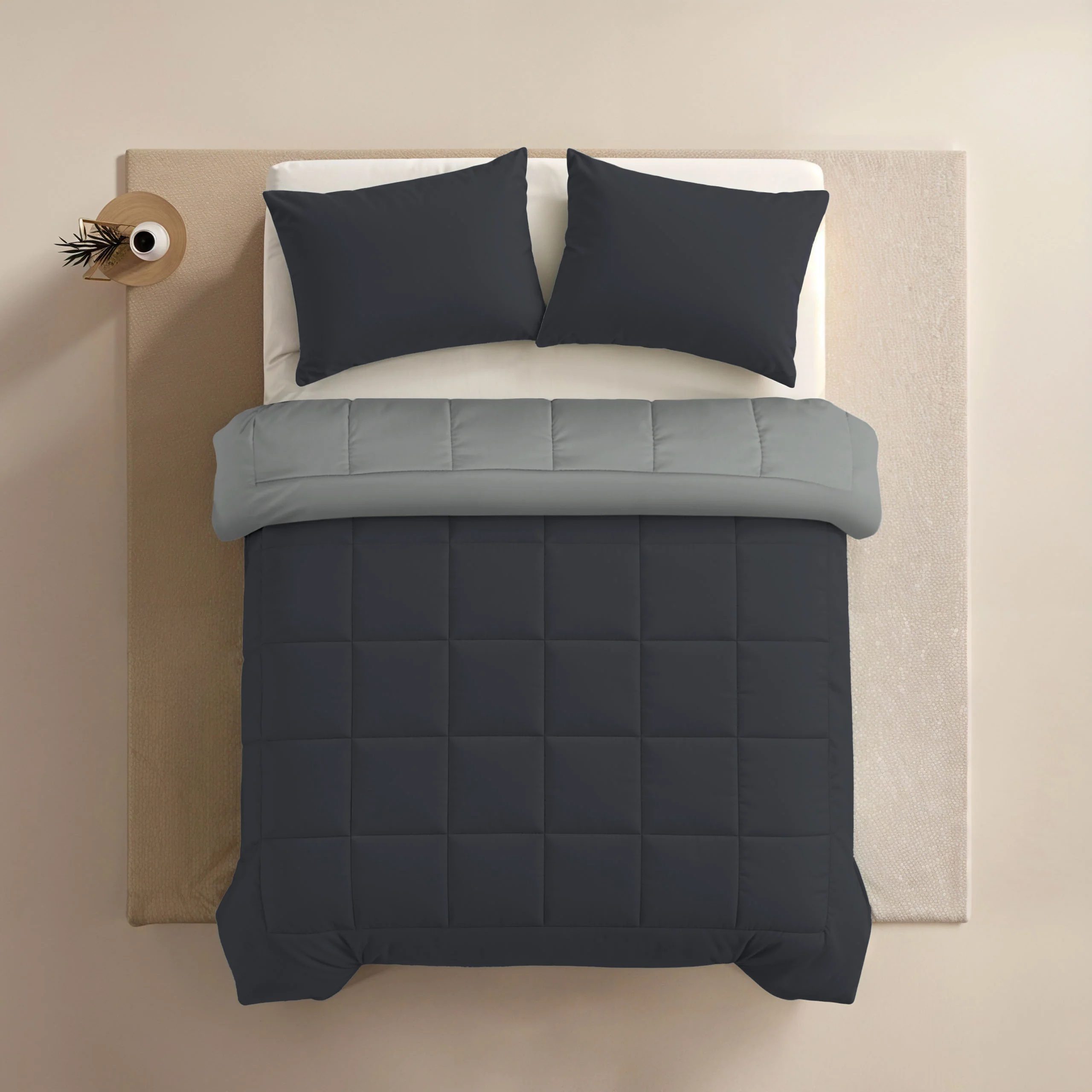 Zelesta Comfort Duo Taies d'Oreiller - Set de 2 - Noir Doux - Image 3