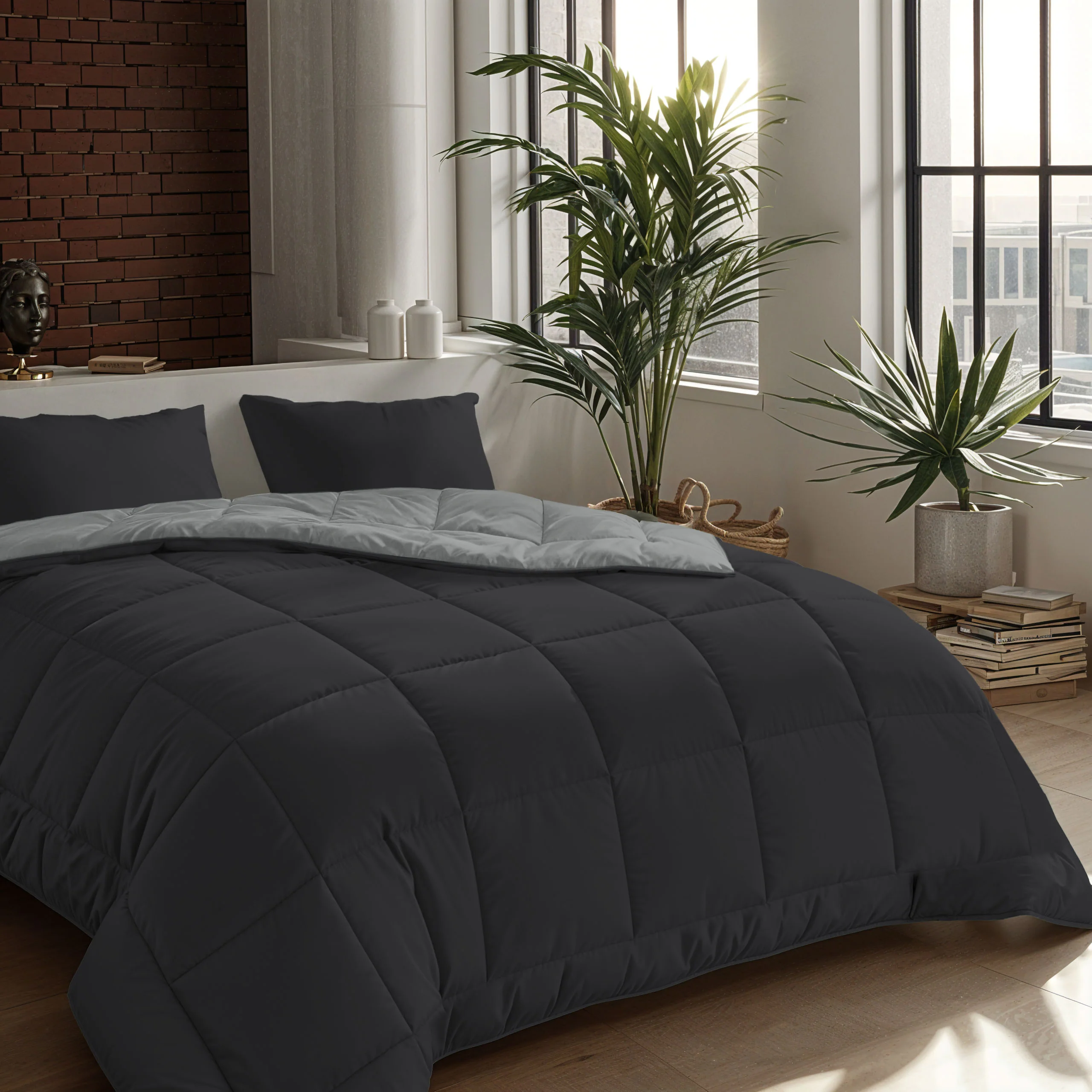 Zelesta Comfort Duo Taies d'Oreiller - Set de 2 - Noir Doux - Image 4