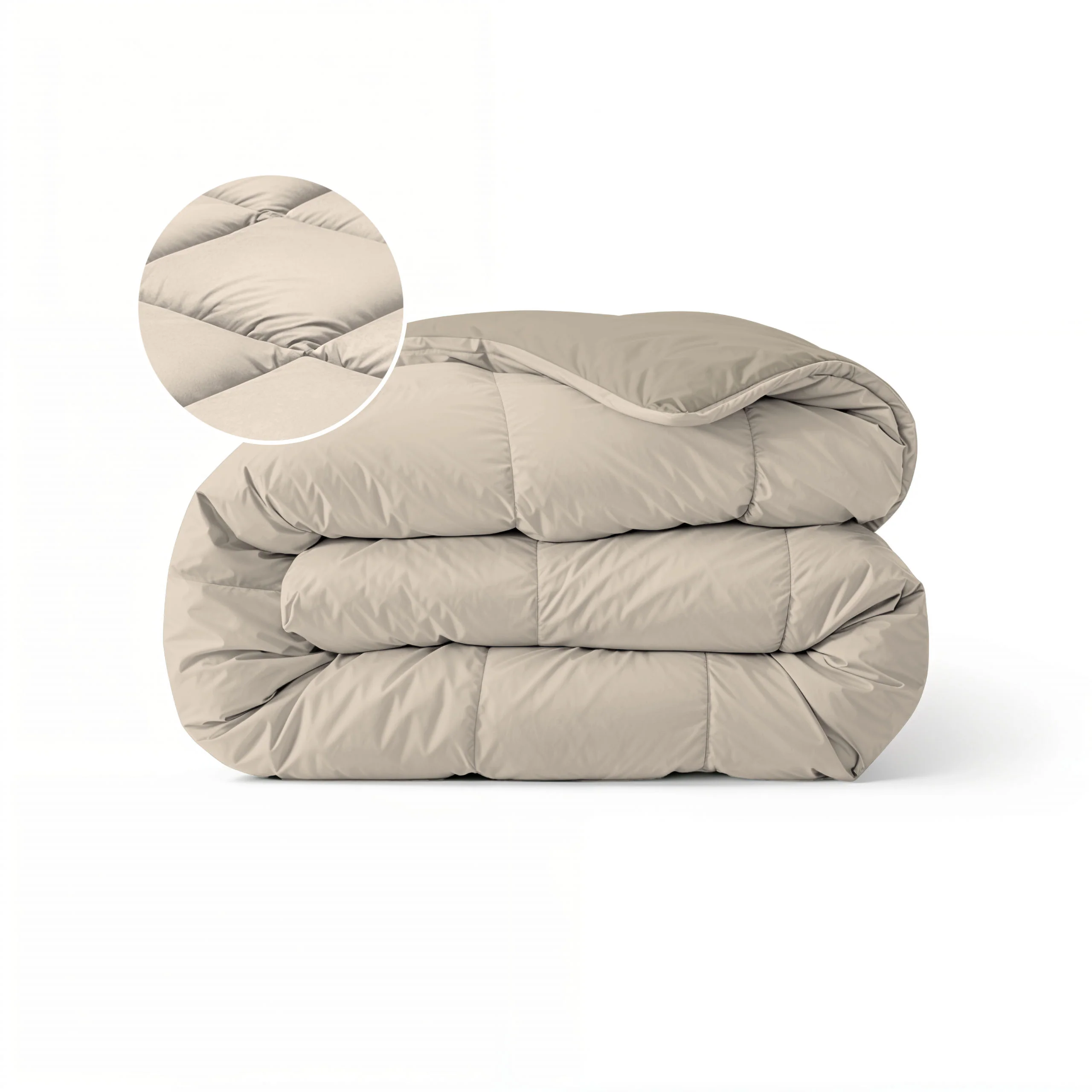 Zelesta Comfort Duo Couette - Taupe & Champagne - Image 8