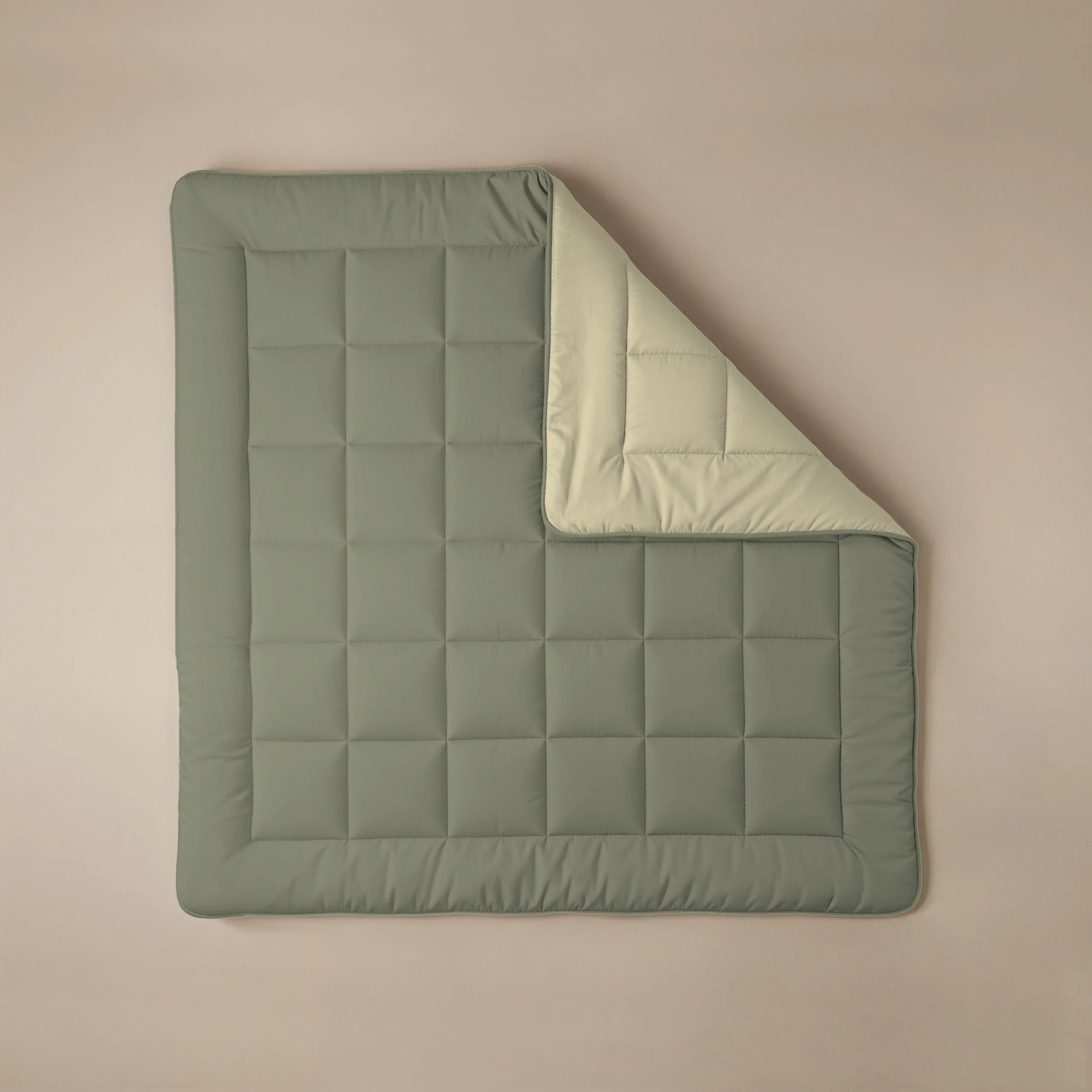 Zelesta Comfort Duo Couette - Vert Olive & Crème - Image 4