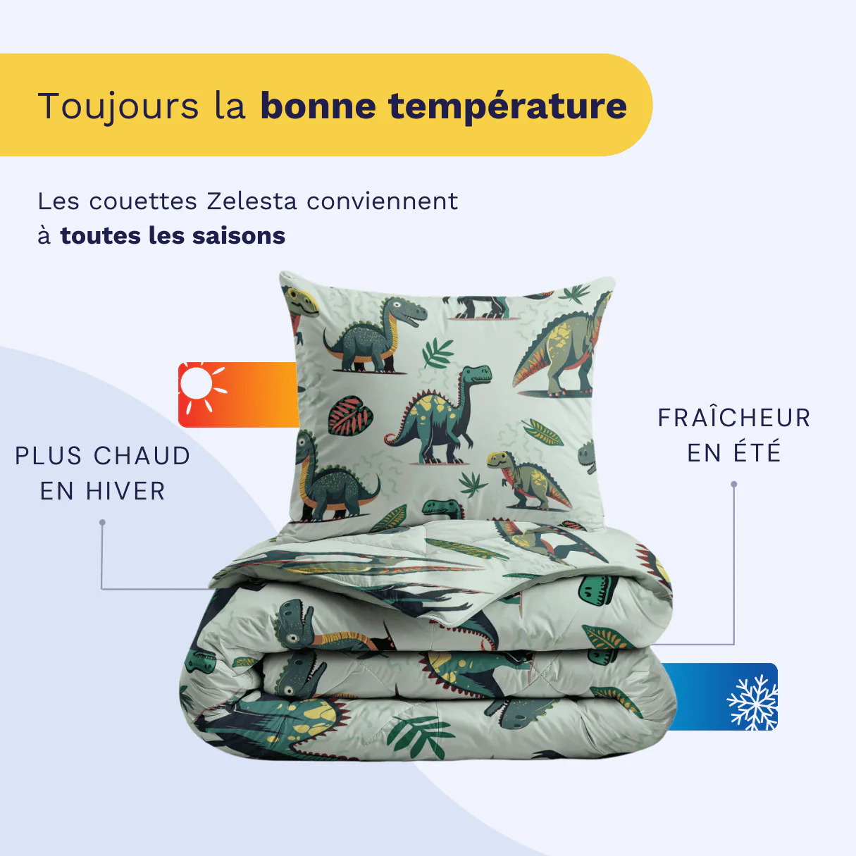 Zelesta Comfort Kids Couette - Dino - Image 4