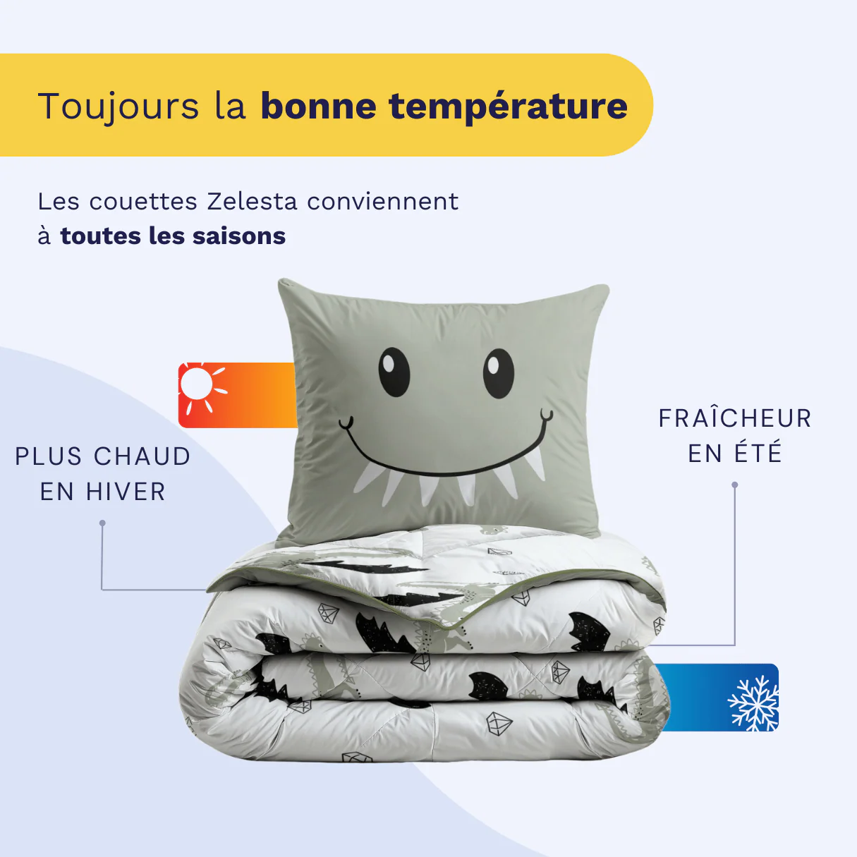 Zelesta Comfort Kids Couette - Dragon Heureux - Image 3