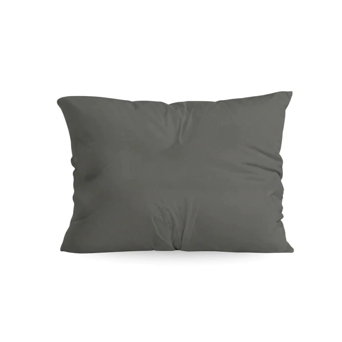 Zelesta Comfort Unie Taies d'Oreiller - Set de 2 - Anthracite