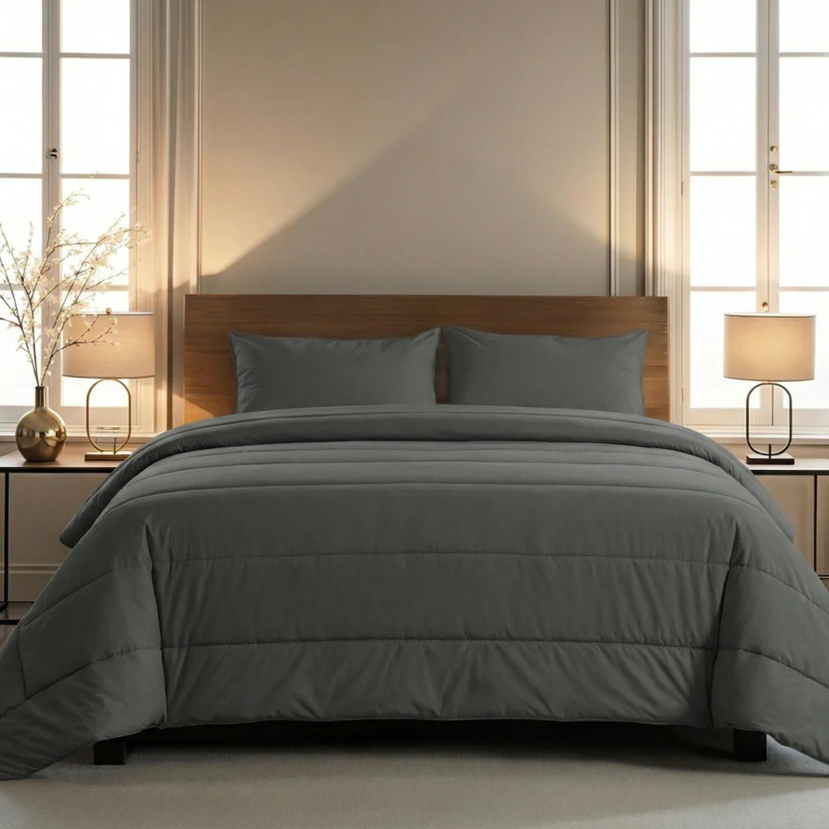 Zelesta Comfort Unie Couette - Anthracite - Image 2