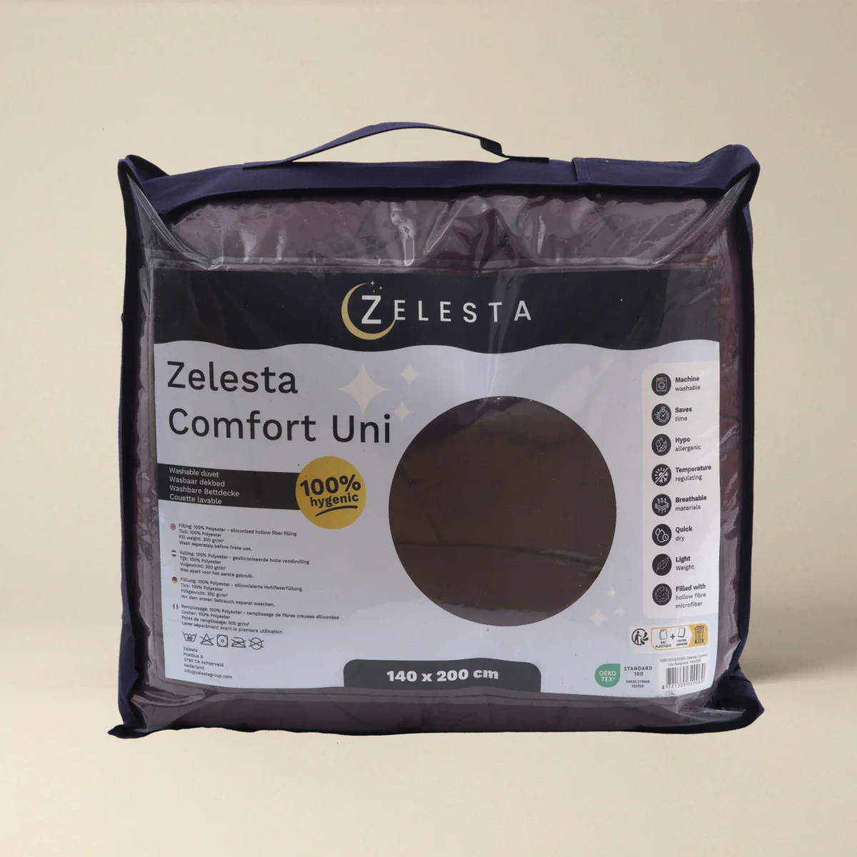 Zelesta Comfort Unie Couette Été - Bordeaux - Image 7