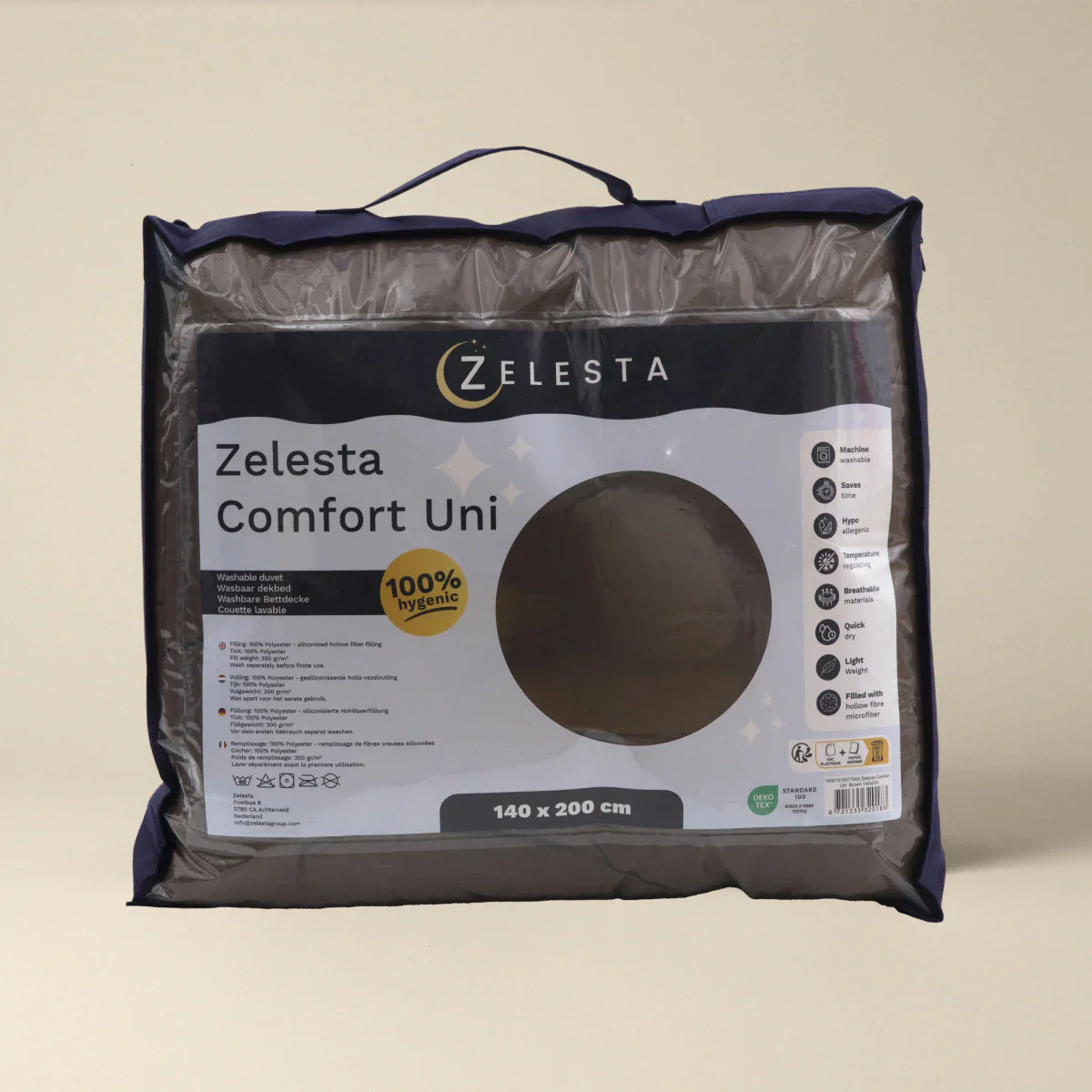 Zelesta Comfort Unie Couette Été - Moka - Image 7