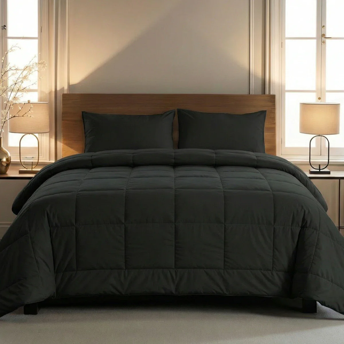 Zelesta Comfort Unie Couette - Noir - Image 2