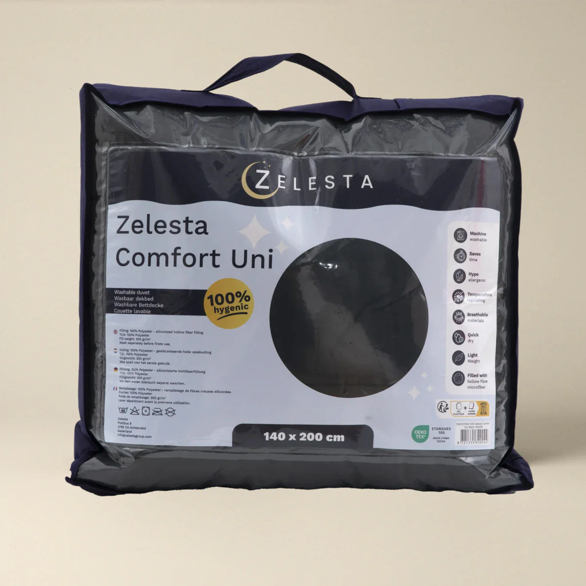 Zelesta Comfort Unie Couette Été - Noir - Image 7