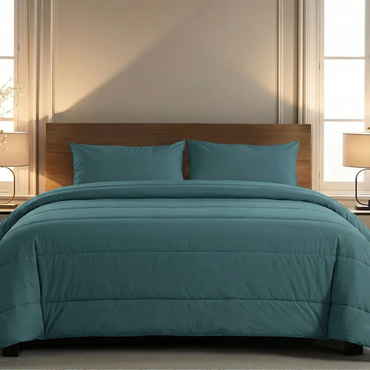 Zelesta Comfort Unie Couette - Vert de Mer - Image 2