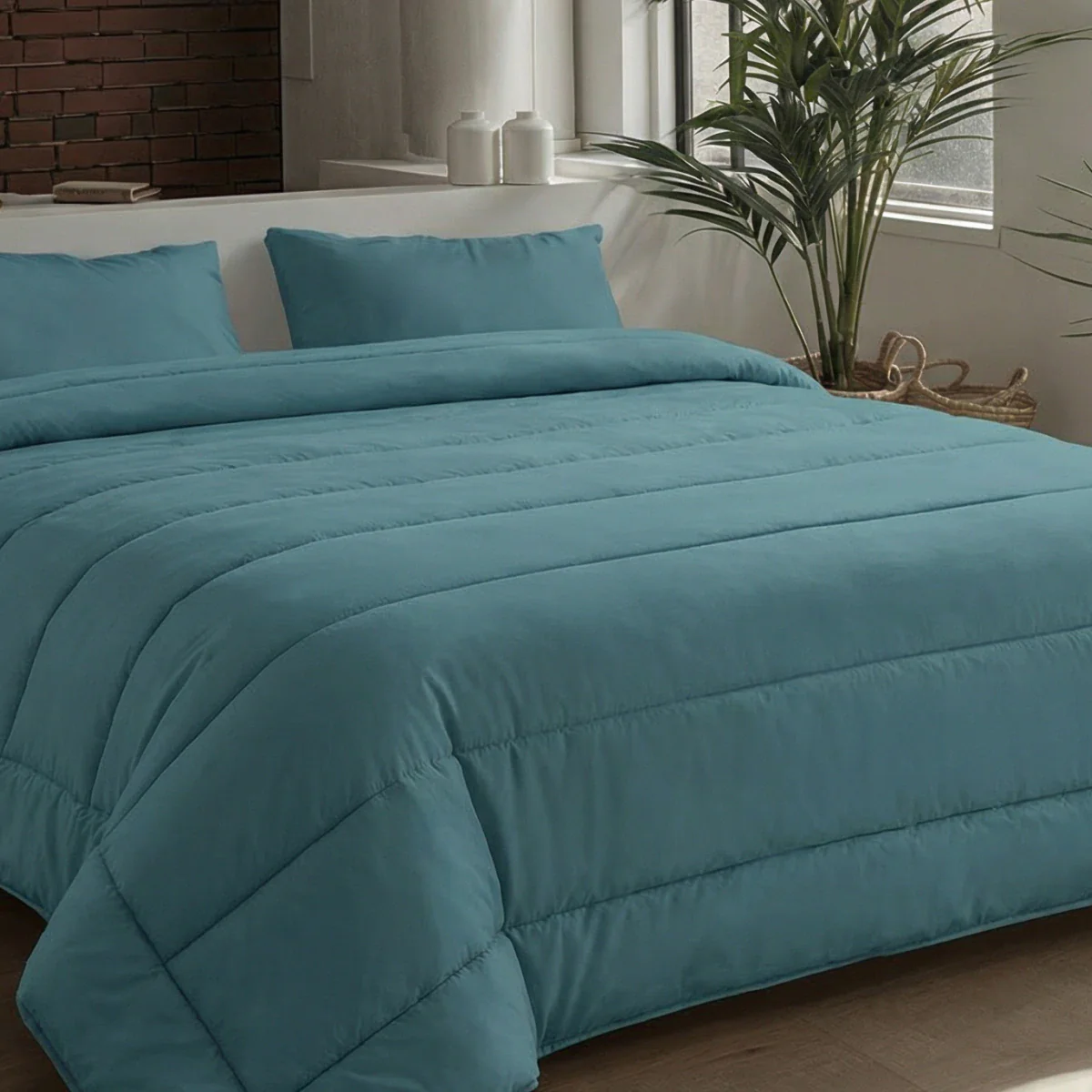 Zelesta Comfort Unie Couette - Vert de Mer - Image 3