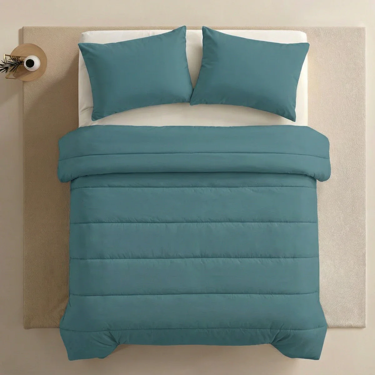 Zelesta Comfort Unie Couette - Vert de Mer - Image 4