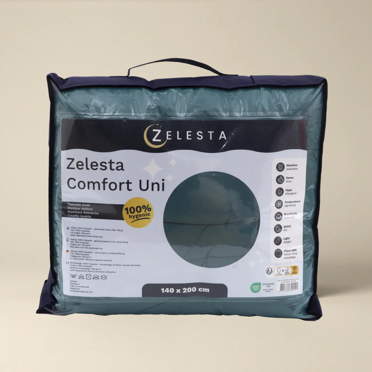 Zelesta Comfort Unie Couette Été - Vert de Mer - Image 7