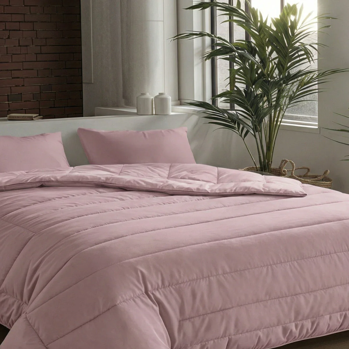 Zelesta Comfort Unie Couette - Vieux Rose - Image 3