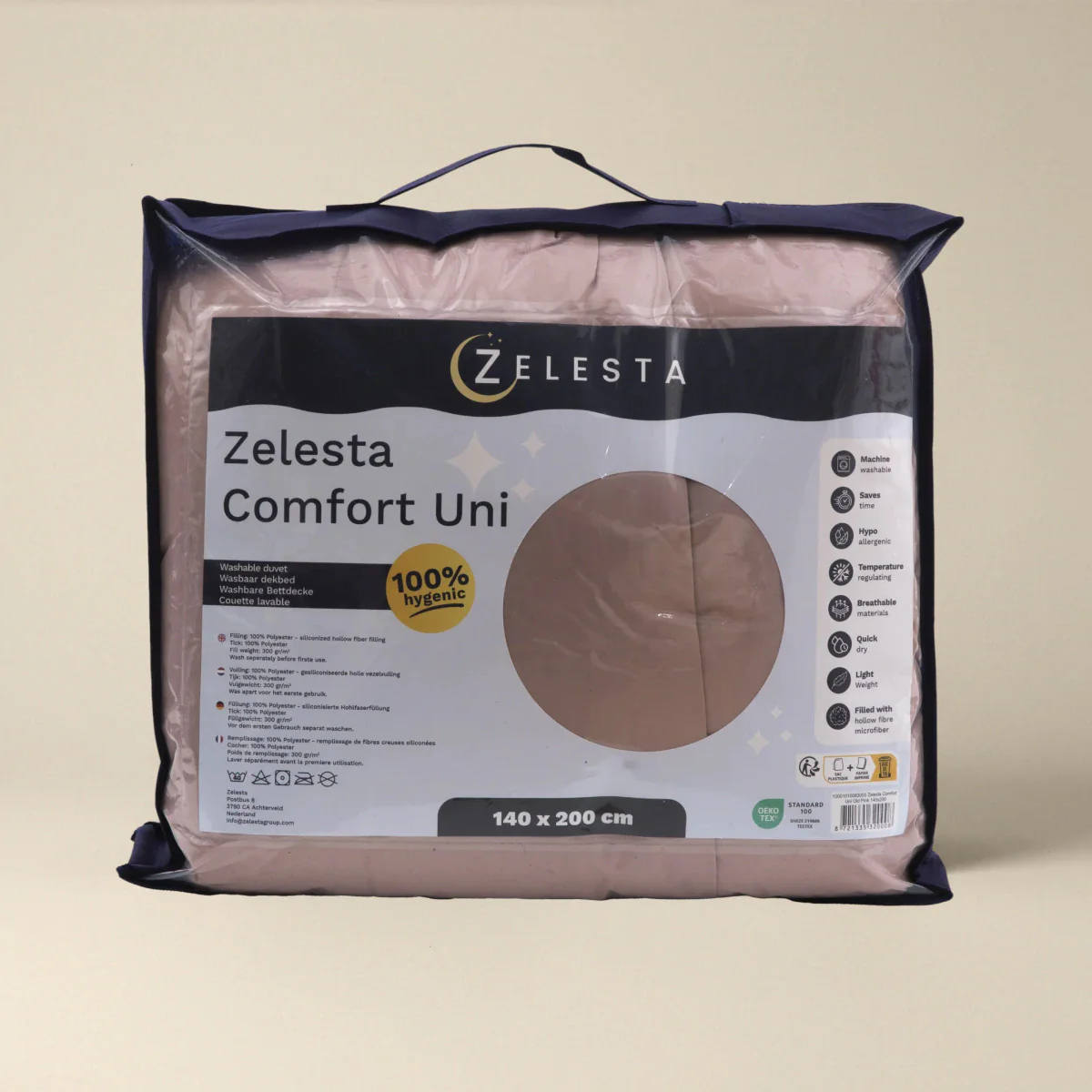 Zelesta Comfort Unie Couette Été - Vieux Rose - Image 7