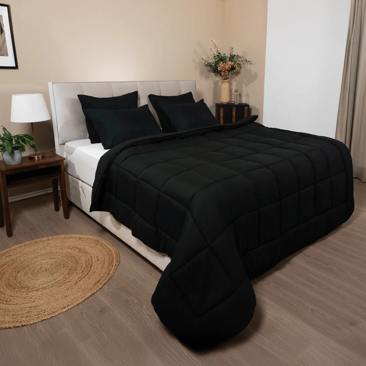 Zelesta Comfort Unie Couette - Noir - Image 3