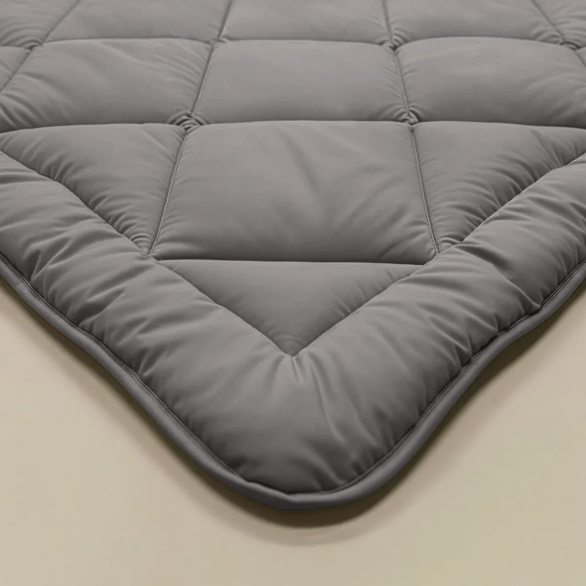 Zelesta Comfort Unie Diamant Couette - Gris-Marron - Image 5