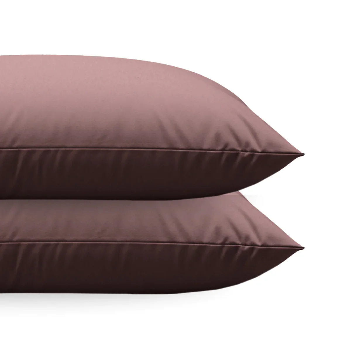 Zelesta Comfort Unie Diamant Taies d'Oreiller - Set de 2 - Bordeaux