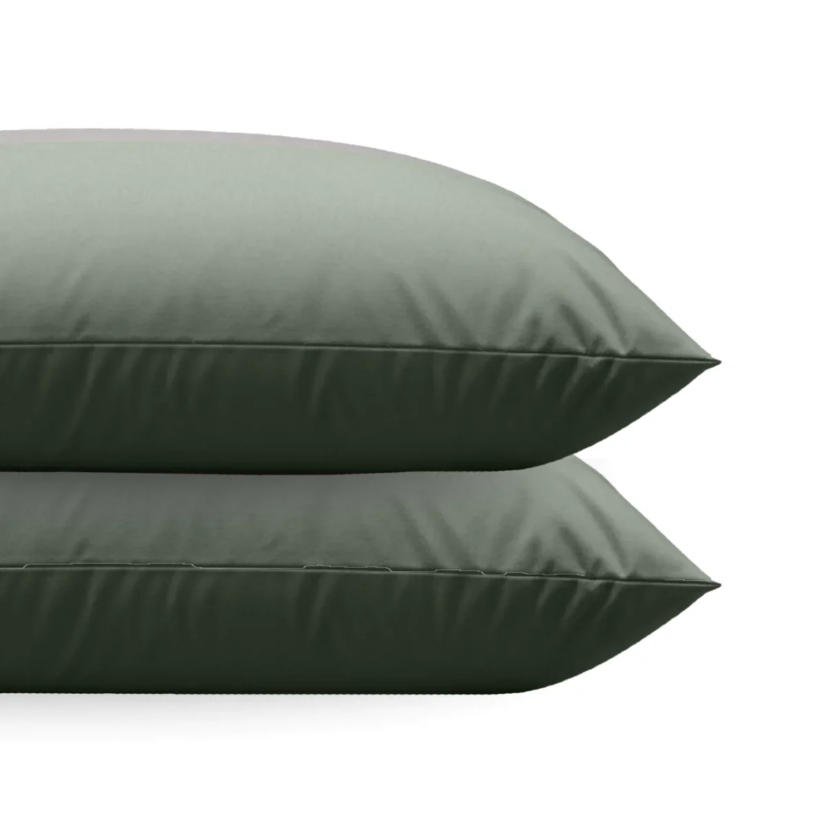 Zelesta Comfort Unie Diamant Taies d'Oreiller - Set de 2 - Vert