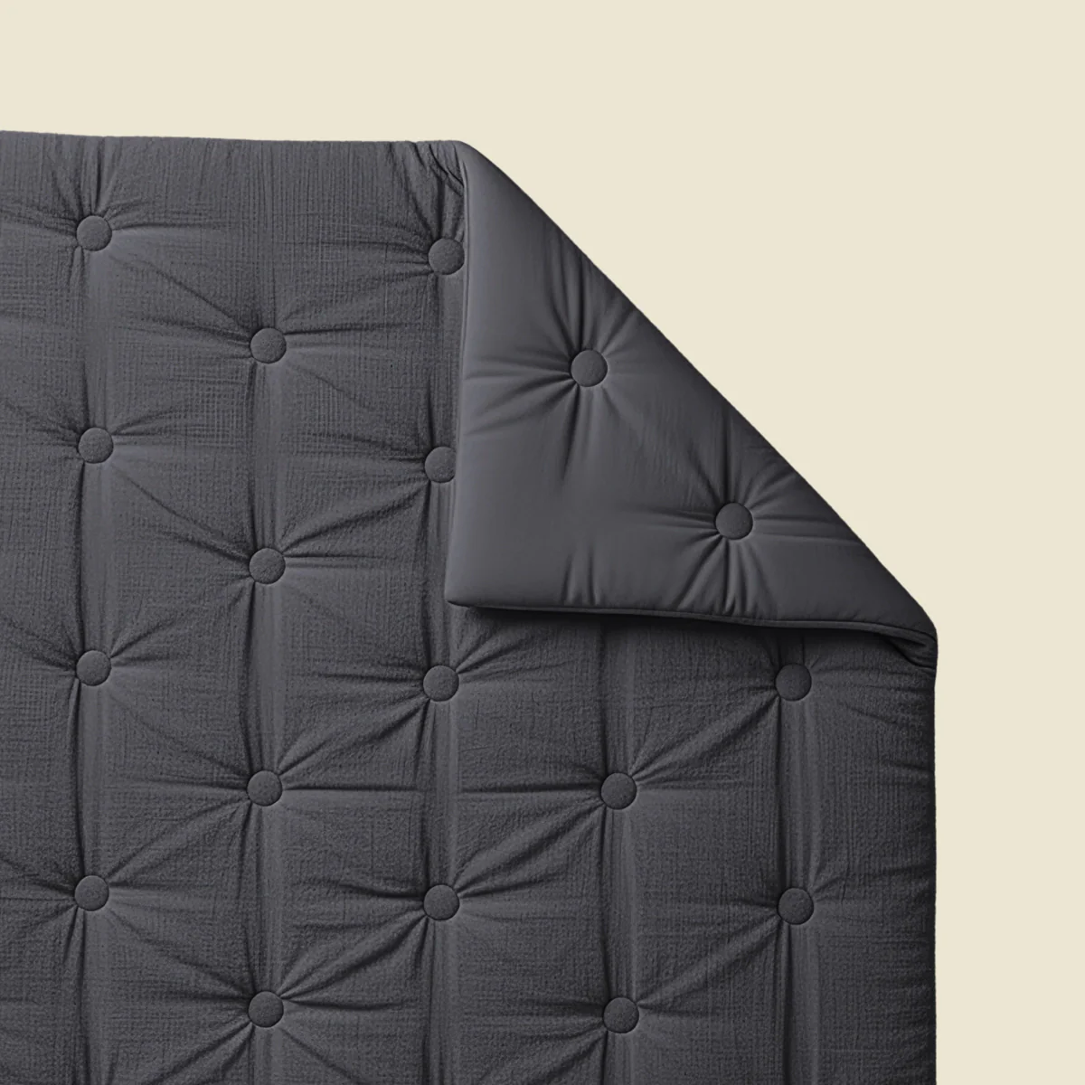 Zelesta Deluxe Couette Mousseline de Coton - Anthracite - Image 9