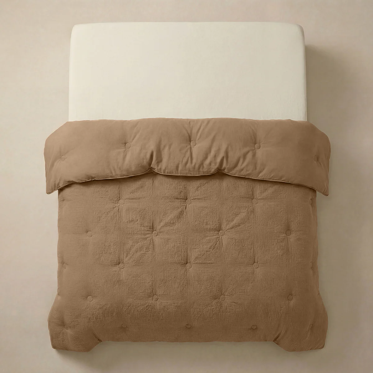 Zelesta Deluxe Couette Mousseline de Coton - Marron - Image 5