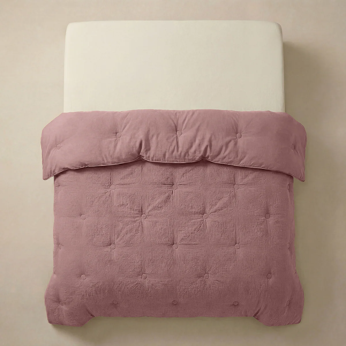 Zelesta Deluxe Couette Mousseline de Coton - Vieux Rose - Image 5