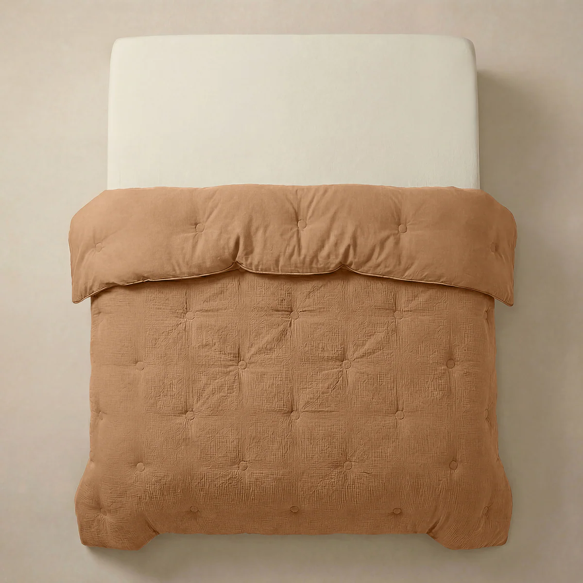 Zelesta Deluxe Couette Mousseline de Coton - Terracotta - Image 5
