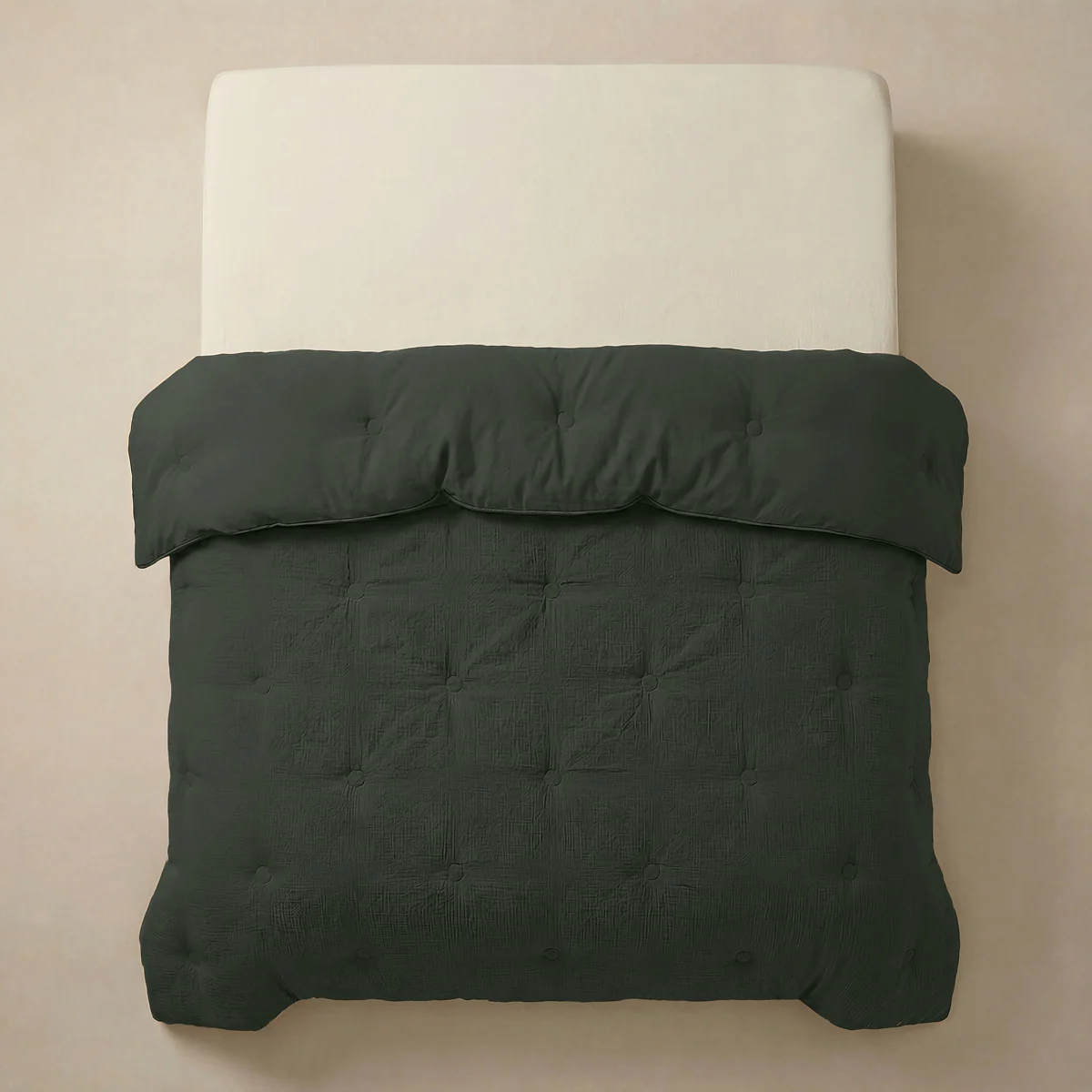 Zelesta Deluxe Couette Mousseline de Coton - Vert - Image 5