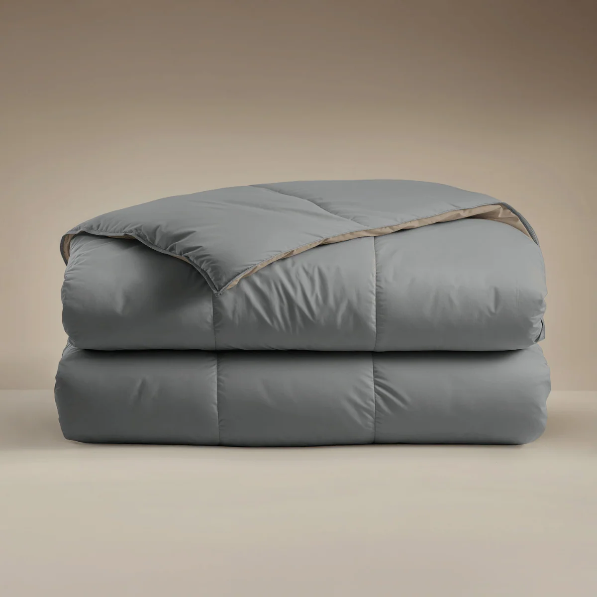 Zelesta Deluxe Duo Couette Été Coton Percale - Taupe & Anthracite - Image 10