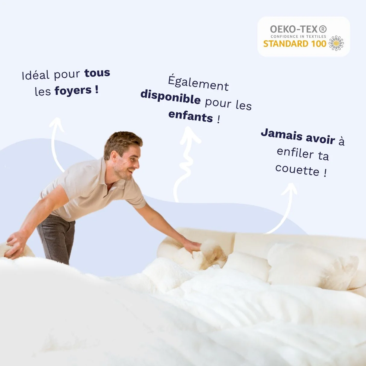 Zelesta Deluxe Duo Couette Été Coton Percale - Taupe & Anthracite - Image 5
