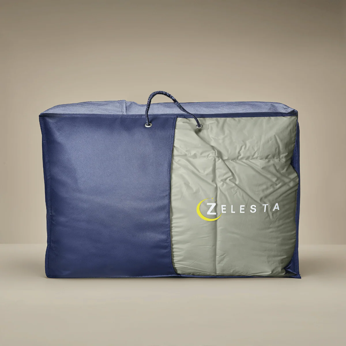 Zelesta Deluxe Duo Couette Coton Percale - Olive & Menthe - Image 8