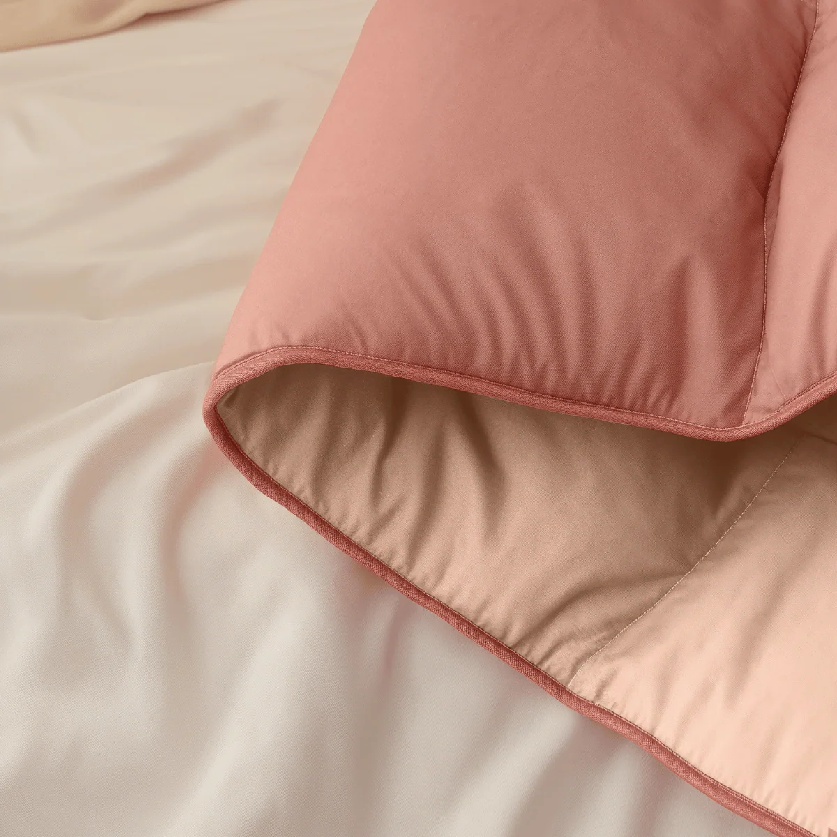 Zelesta Deluxe Duo Couette Coton Percale - Saumon & Pêche - Image 6