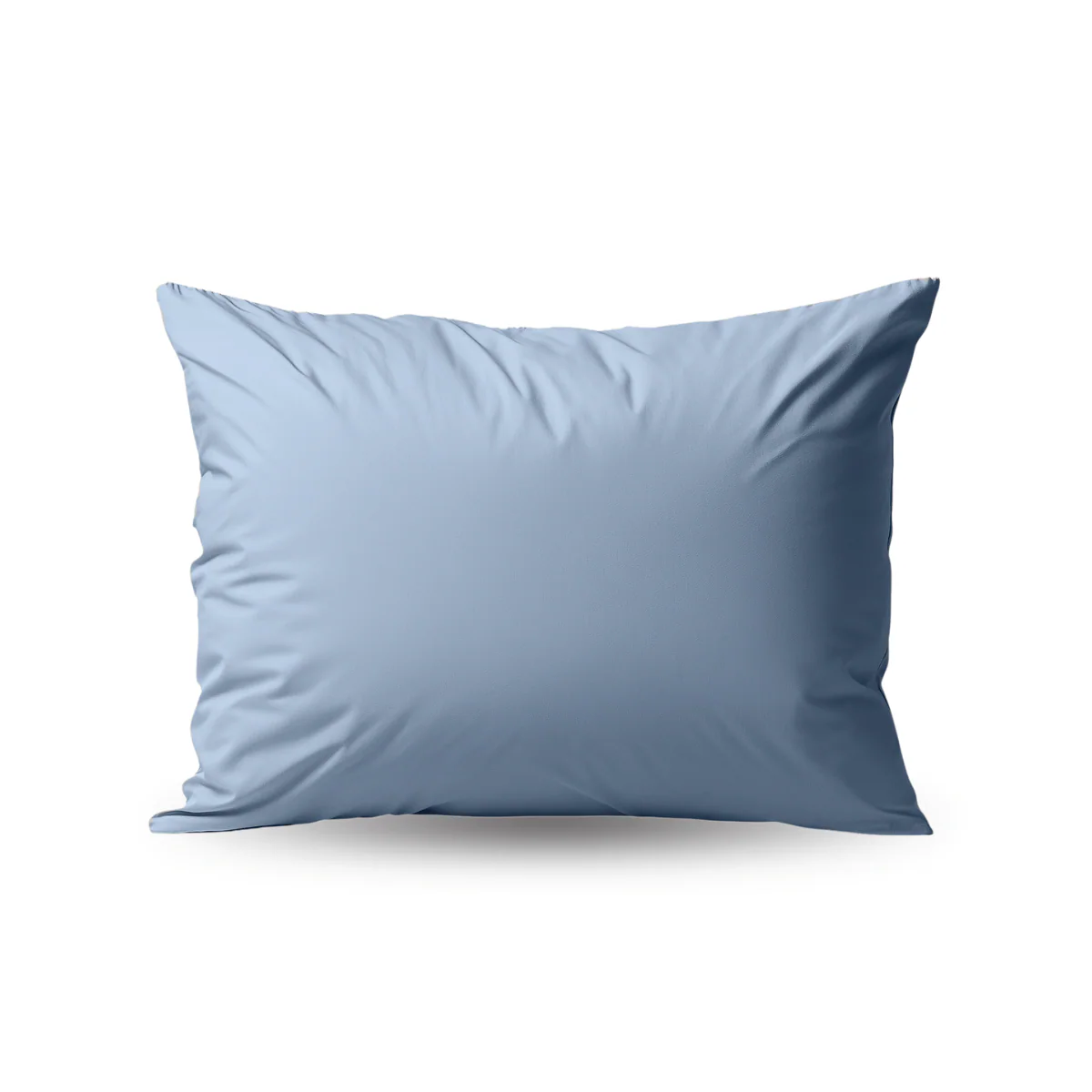 Zelesta Deluxe Duo Taies d'Oreiller Coton Percale - Set de 2 - Bleu Rêve & Crème
