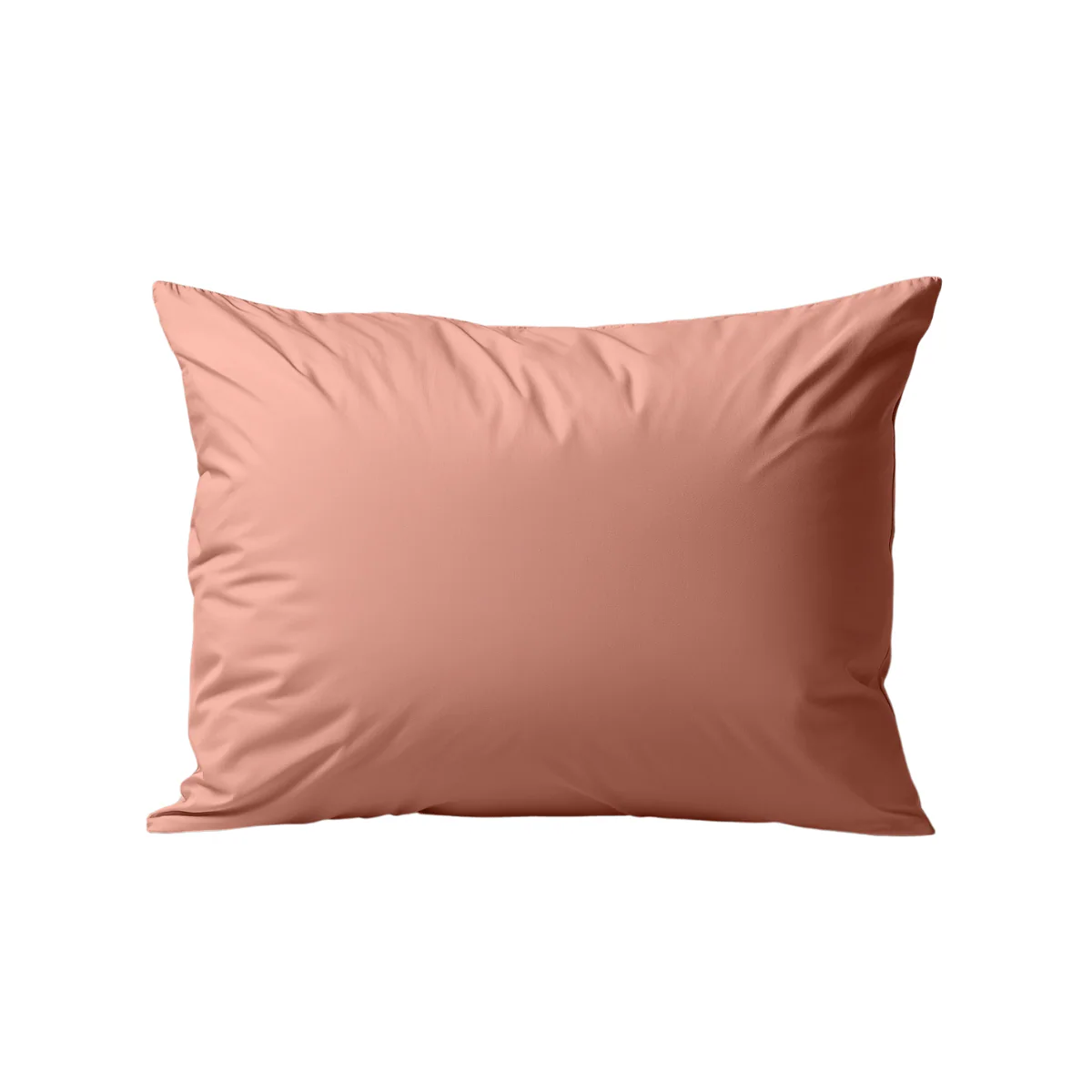 Zelesta Deluxe Duo Taies d'Oreiller Coton Percale - Set de 2 - Saumon & Pêche
