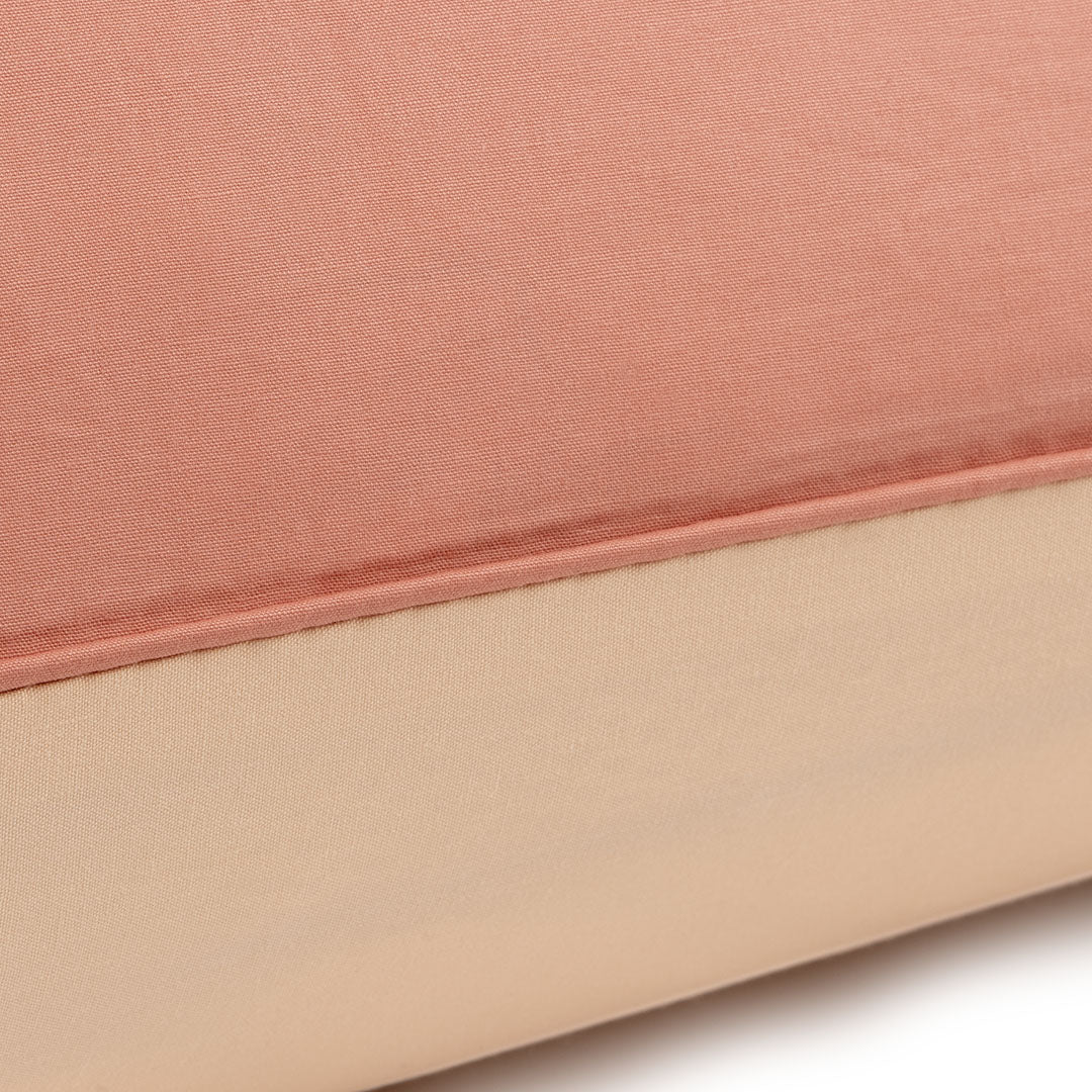 Zelesta Deluxe Duo Taies d'Oreiller Coton Percale - Set de 2 - Saumon & Pêche - Image 3