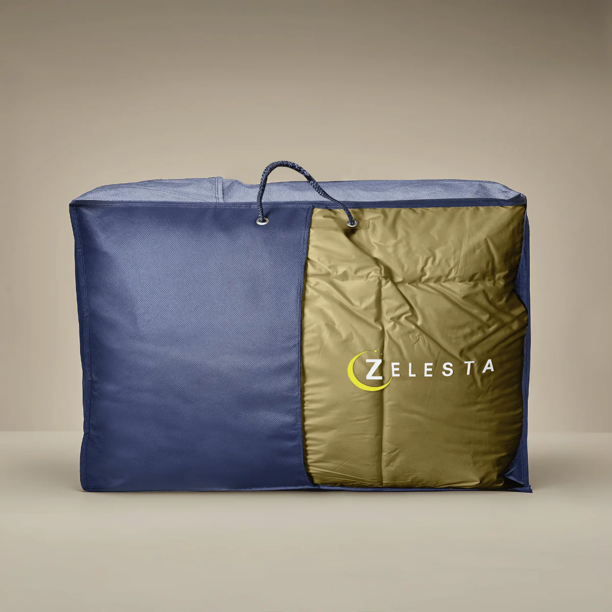Zelesta Deluxe Unie Couette Satin de Coton - Pur Ocre - Image 5