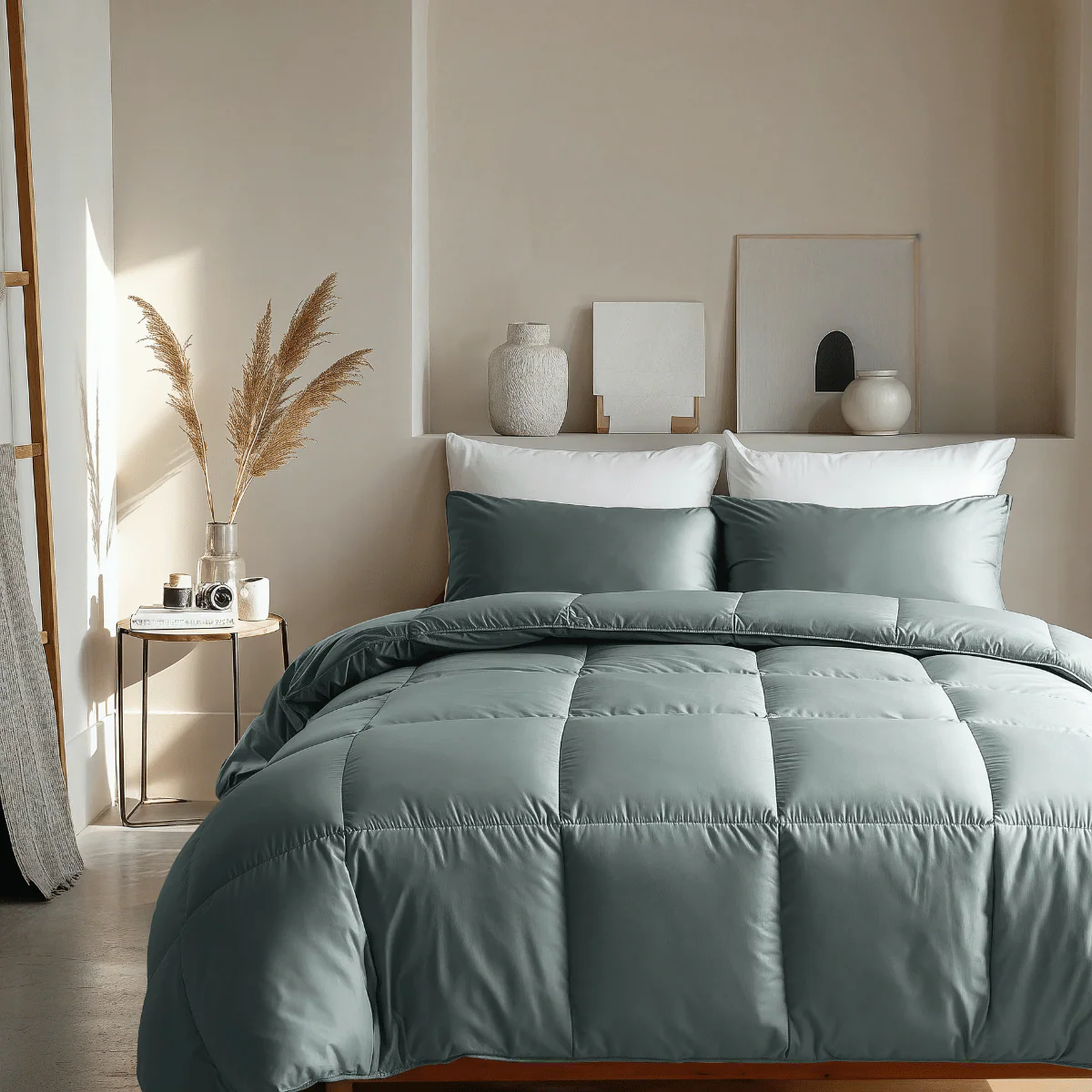 Zelesta Deluxe Unie Couette Satin de Coton - Pur Vert - Image 3