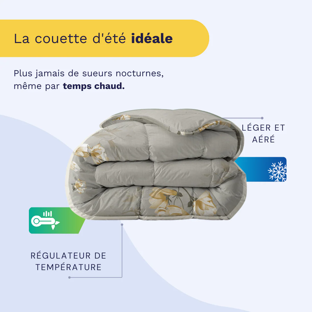 Zelesta Everyday Design Couette Été - Fleur Blanche - Image 4
