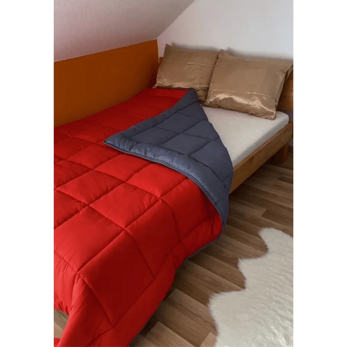 Zelesta Everyday Duo Couette - Anthracite & Rouge - Image 13